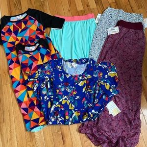 Lot of 6 lularoe  skirts and dresses